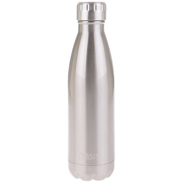 WATER BOTTLE 500ML SILVER - OASIS