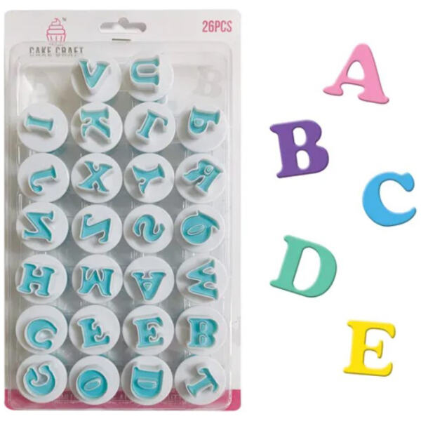 ALPHABET PLUNGER CUTTER UPPERCASE – CAKE CRAFT