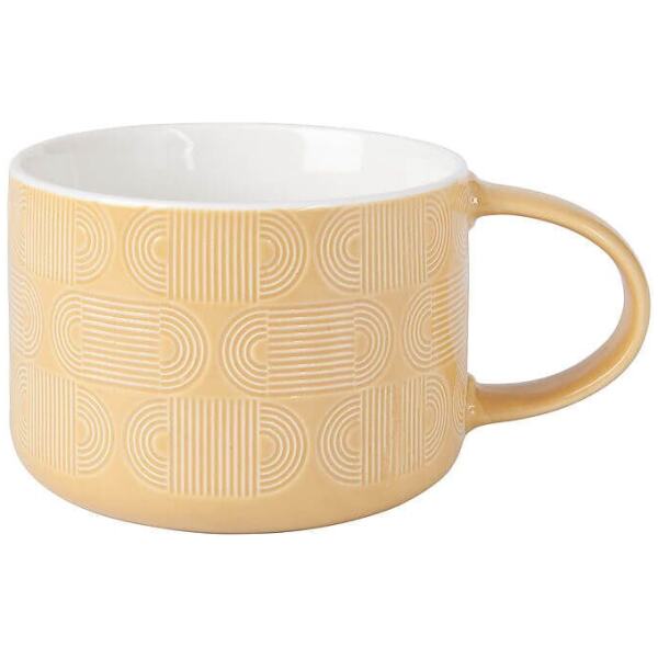 MUG CREST JUMBO STRAW 500ML - MAXWELL & WILLIAMS