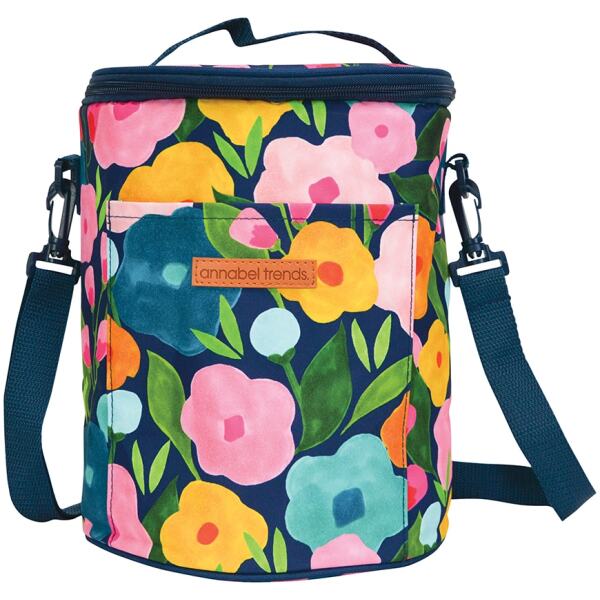 PICNIC COOLER BAG BARREL SPRING BLOOMS - ANNABEL TREND