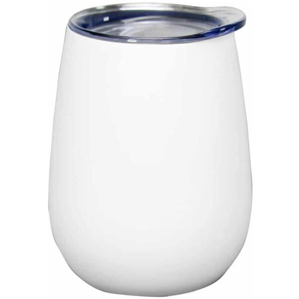 WINE TUMBLER STAINLESS STEEL 295ML WHITE - ANNABEL TRENDS