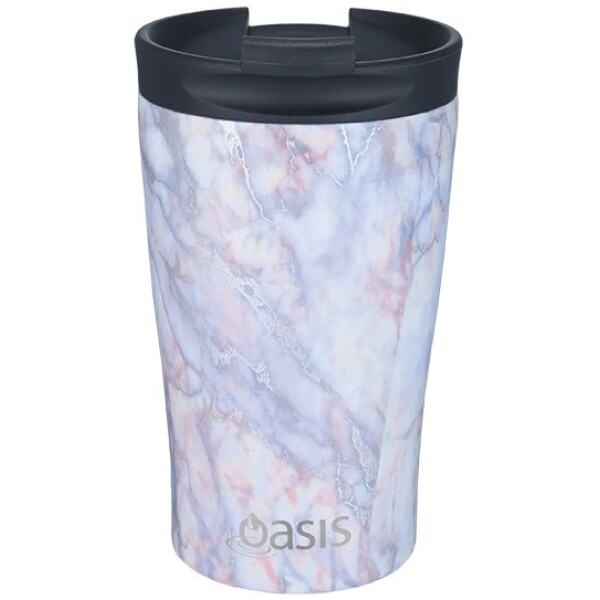 TRAVEL MUG 350ML SILVER QUATZ - OASIS