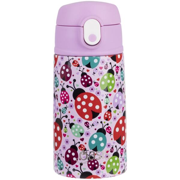 WATER BOTTLE WITH SIPPER 400ML LADYBUGS - OASIS