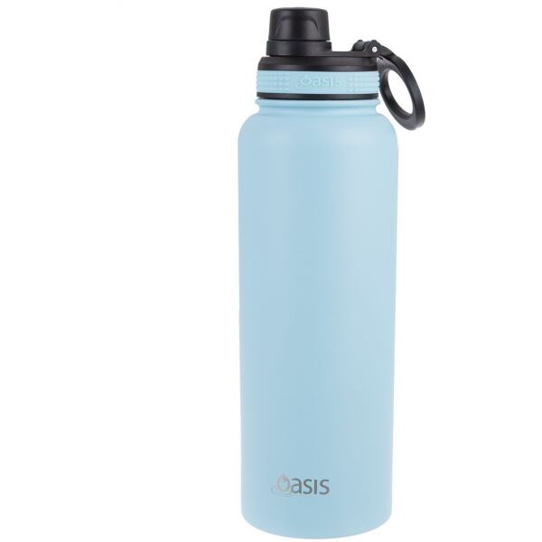 WATER BOTTLE SCREW TOP 550ML ISLAND BLUE - OASIS