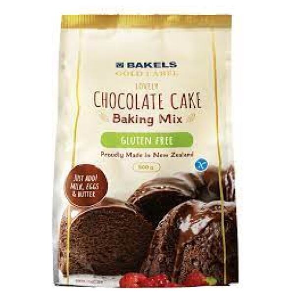 CAKE MIX GLUTEN FREE CHOCOLATE 500G - BAKELS