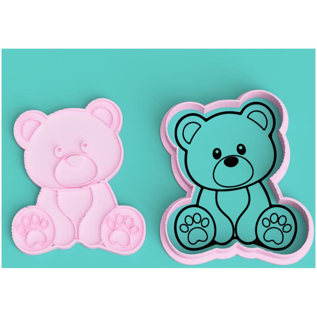 Embosser Cutter Set Teddybear Ilmondo Townsville 1166