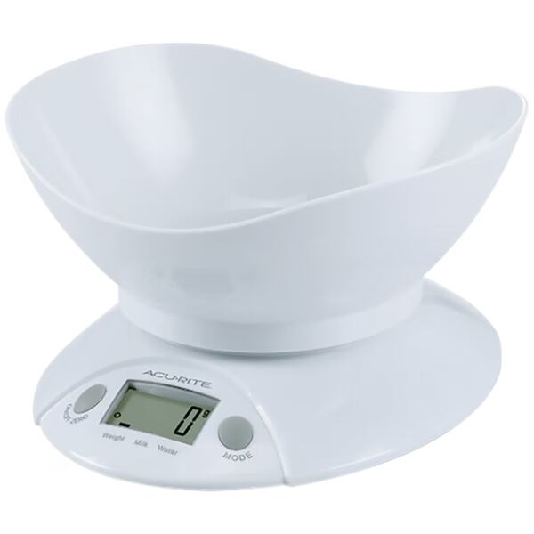 SCALES DIGITAL KITCHEN WITH REMOVAL BOWL 5KG - ACURITE