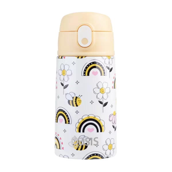 WATER BOTTLE WITH SIPPER 400ML BUSY BEES - OASIS