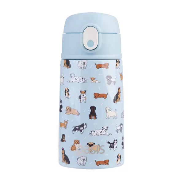 WATER BOTTLE WITH SIPPER 400ML PUPPY DOGS - OASIS