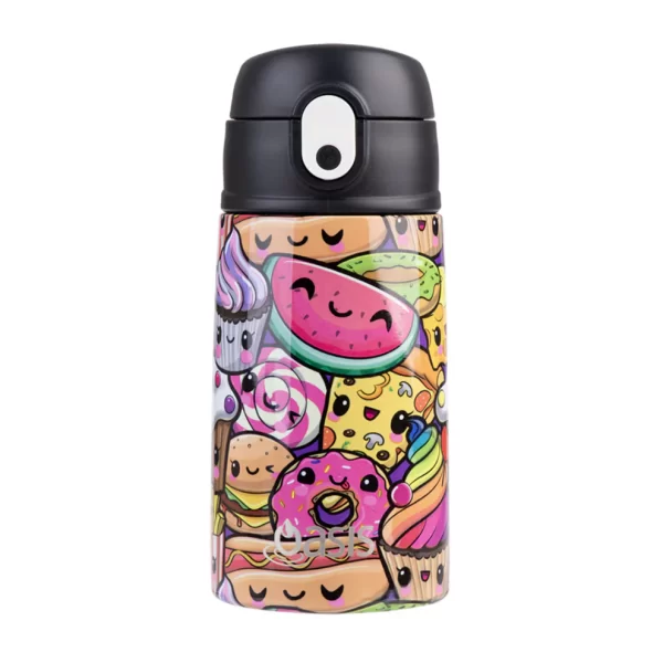 WATER BOTTLE WITH SIPPER 400ML SQUISHES - OASIS