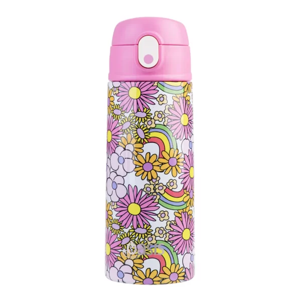 WATER BOTTLE WITH SIPPER 550ML FLOWER POWER - OASIS