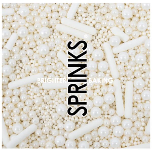 BUBBLES AND BOUNCE PEARL WHITE SPRINKLE TUB 75G - SPRINKS